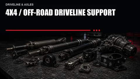 Driveline and axle parts for power transfer and durability